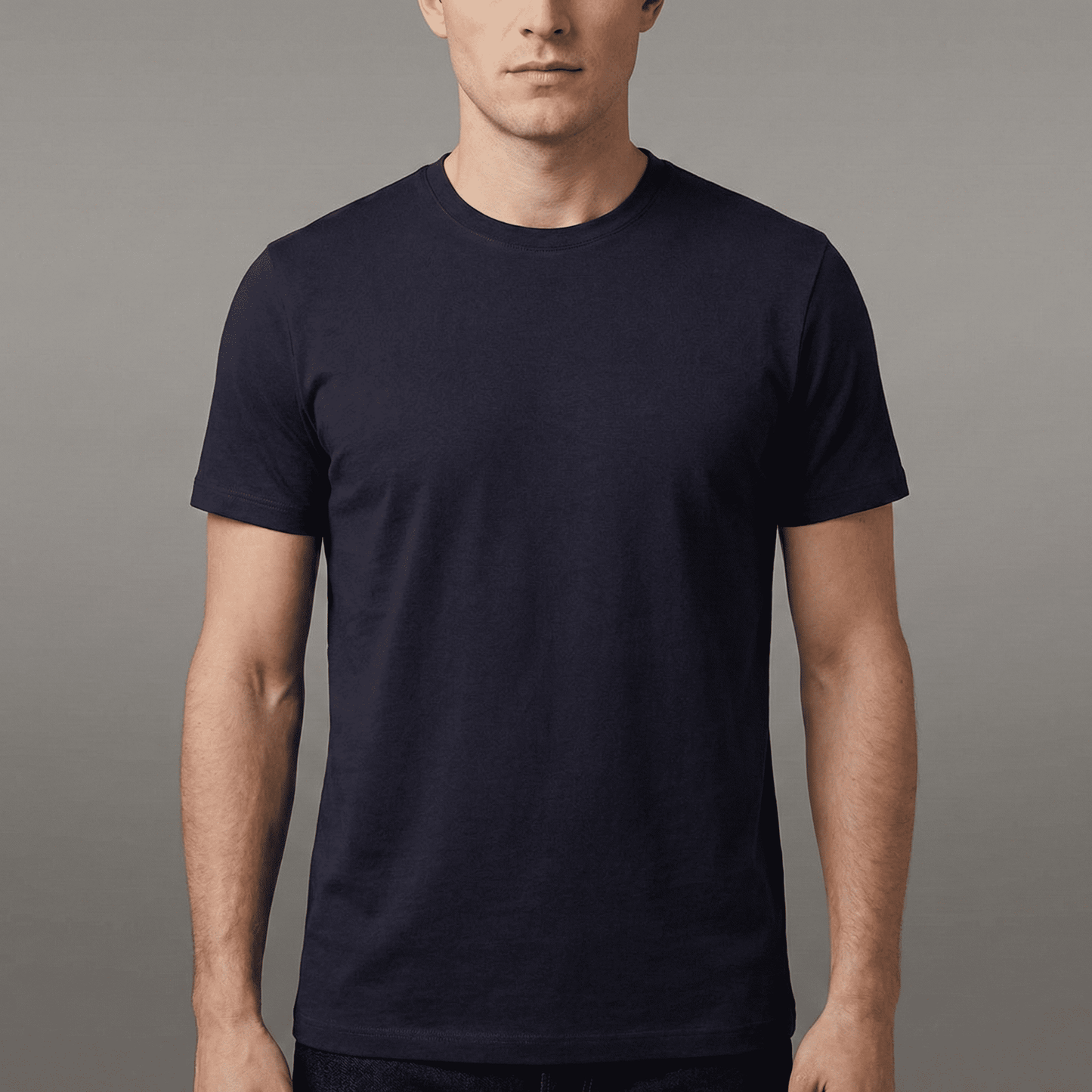 Custom Slim Fit Jersey-Rundhals-T-Shirt