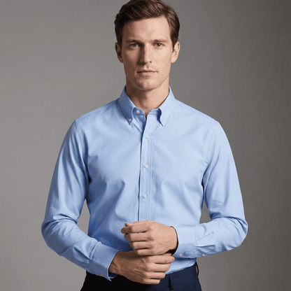 Classic Fit Stretch-Popelin-Hemd