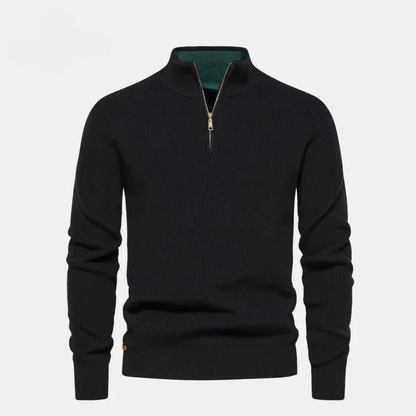 Reißverschlusskragen-Pullover