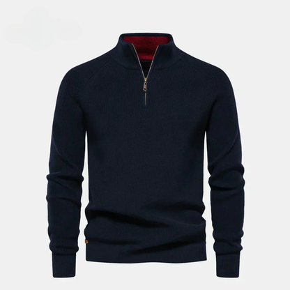 Reißverschlusskragen-Pullover