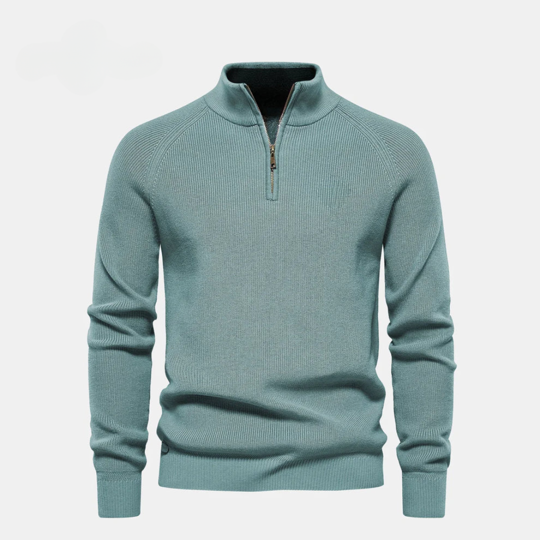 Reißverschlusskragen-Pullover