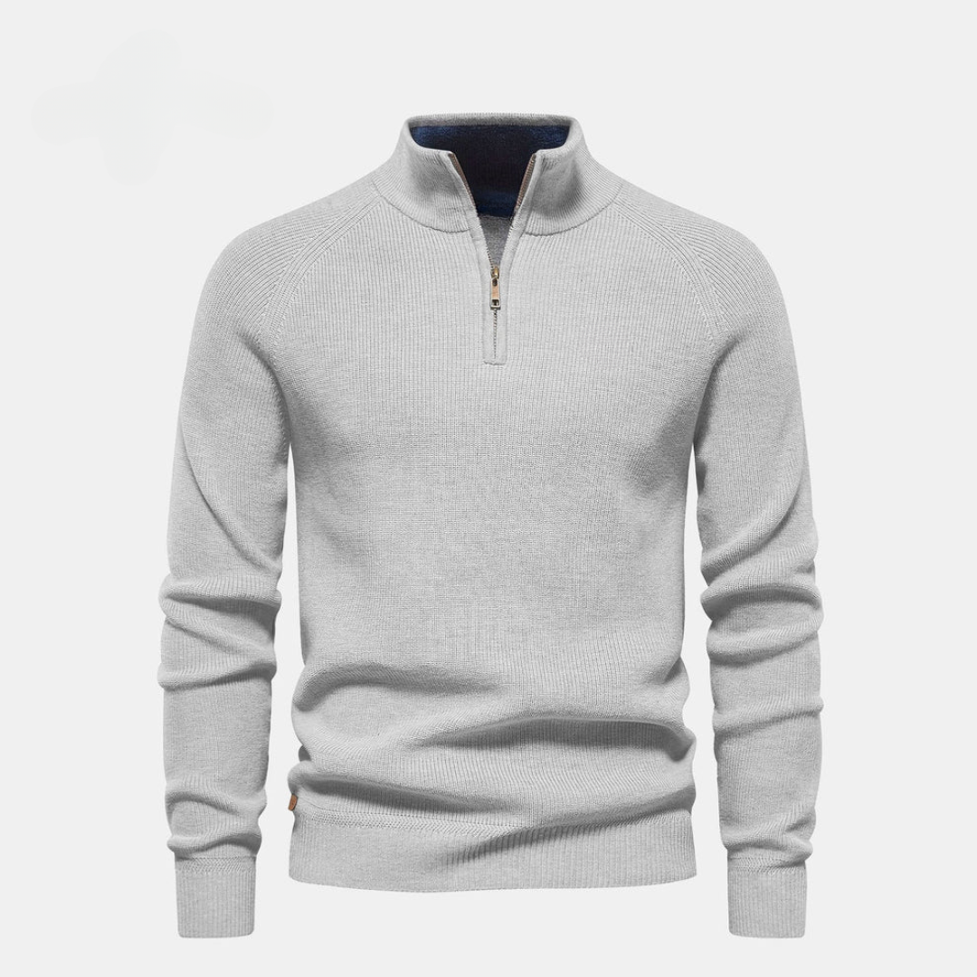 Reißverschlusskragen-Pullover