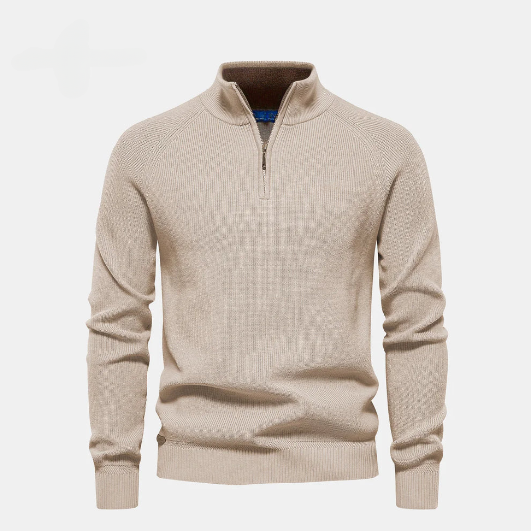 Reißverschlusskragen-Pullover