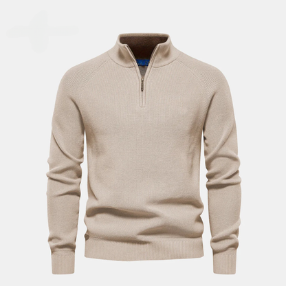 Reißverschlusskragen-Pullover