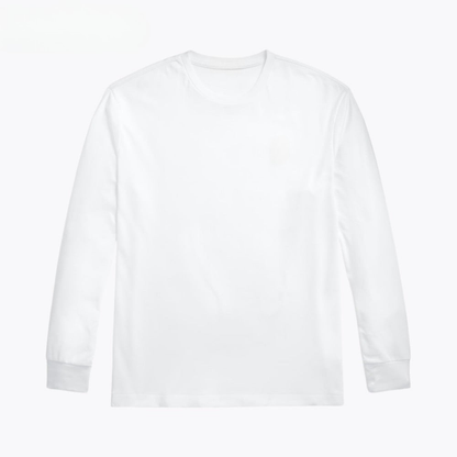 Classic Fit Weiches Baumwoll-Rundhals-T-Shirt