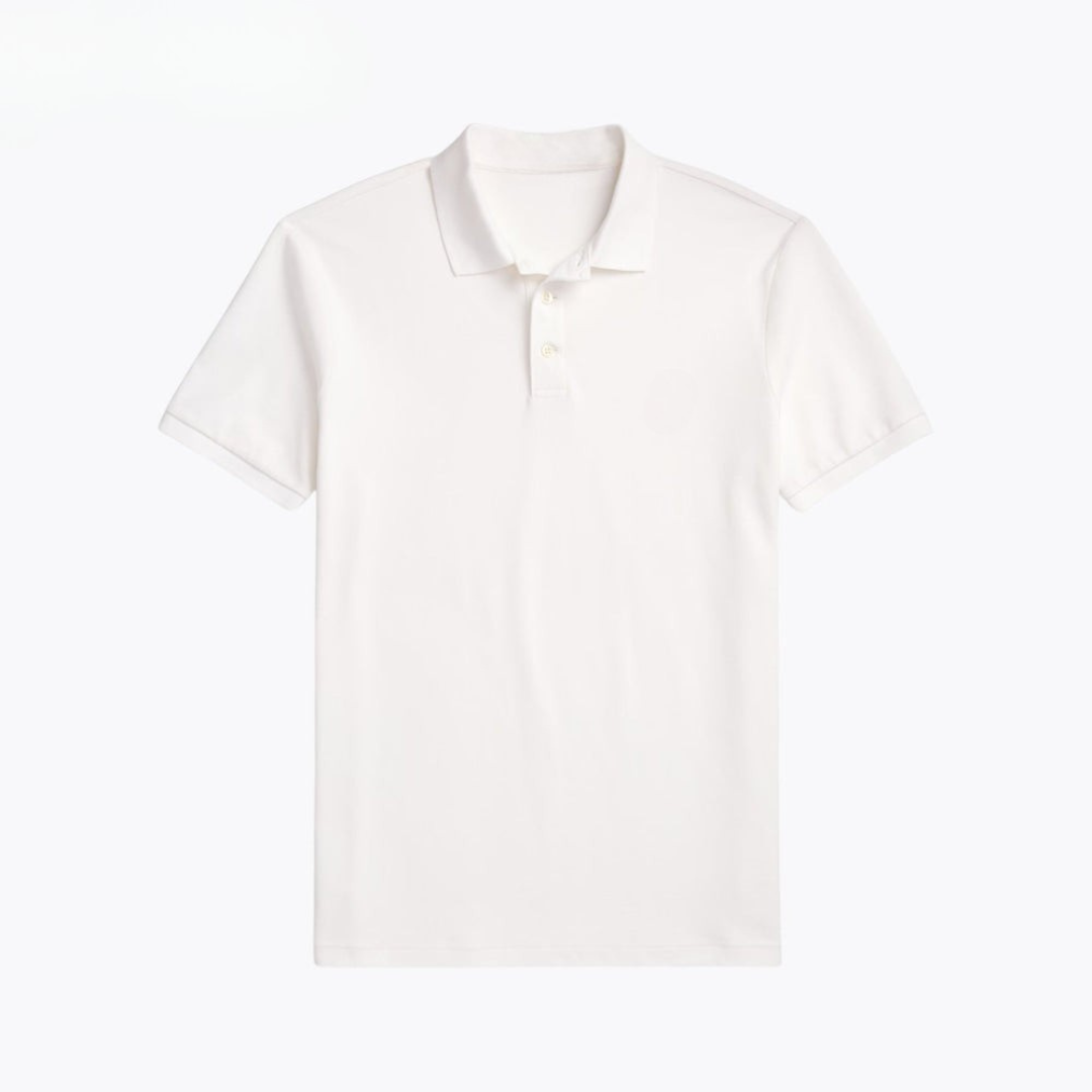 Custom Slim Fit Stretch-Mesh-Poloshirt
