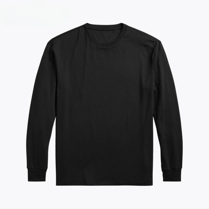 Classic Fit Weiches Baumwoll-Rundhals-T-Shirt