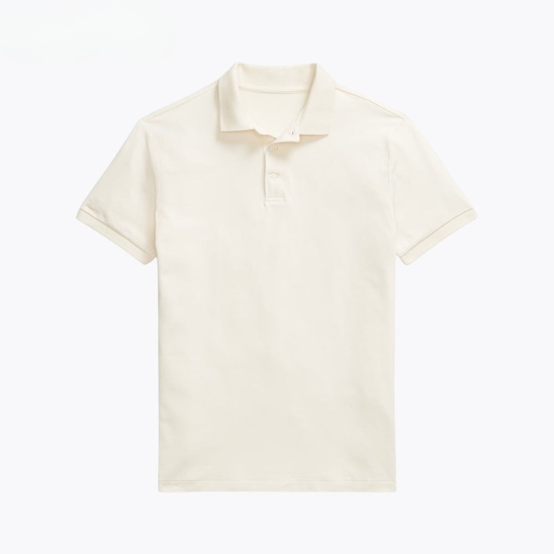 Custom Slim Fit Stretch-Mesh-Poloshirt