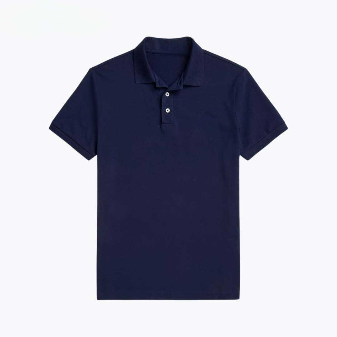 Custom Slim Fit Stretch-Mesh-Poloshirt