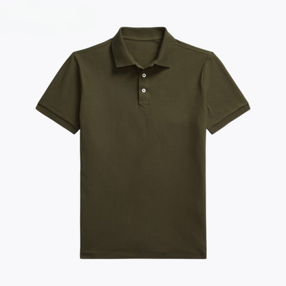 Custom Slim Fit Stretch-Mesh-Poloshirt