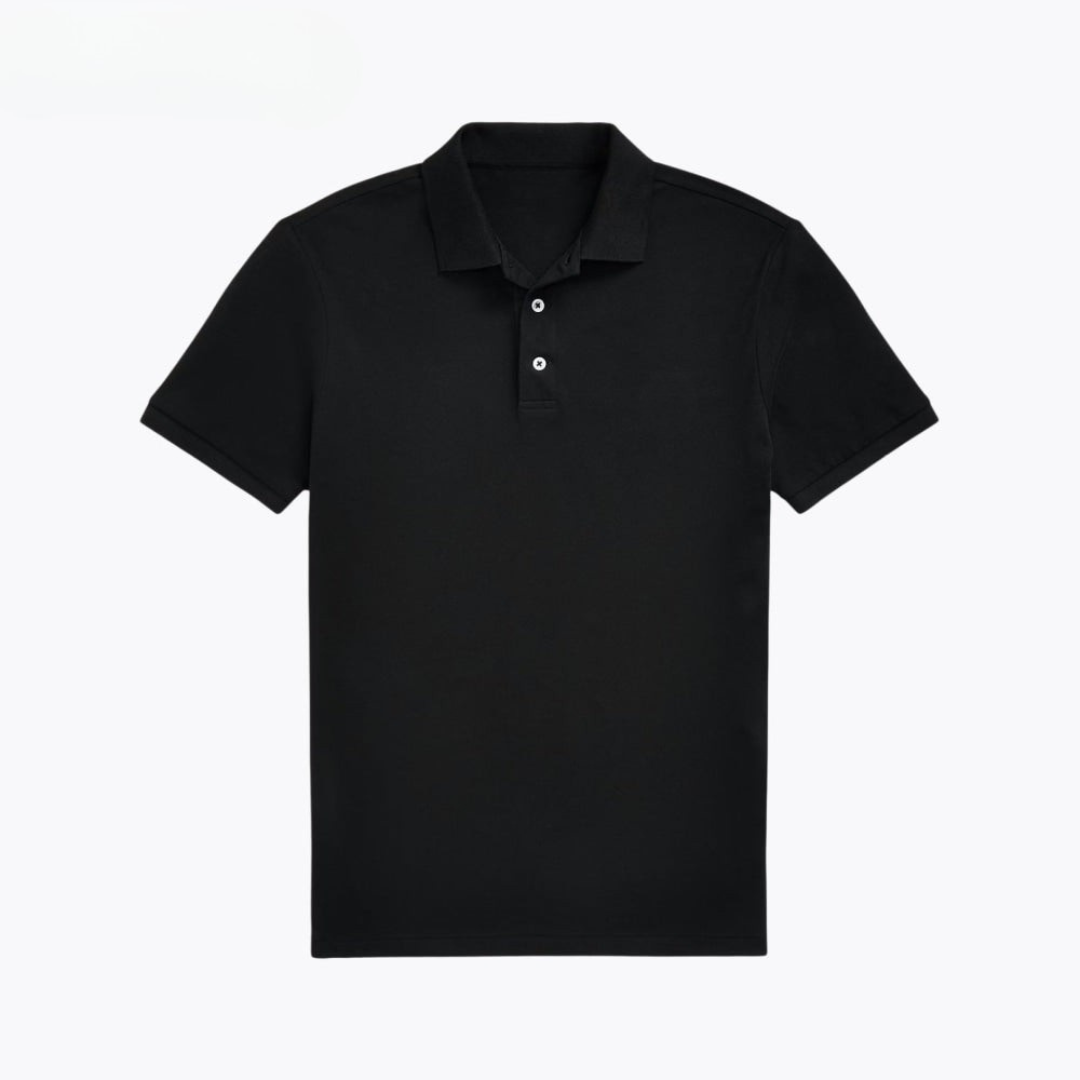 Custom Slim Fit Stretch-Mesh-Poloshirt