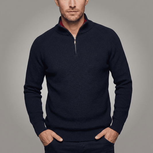 Reißverschlusskragen-Pullover